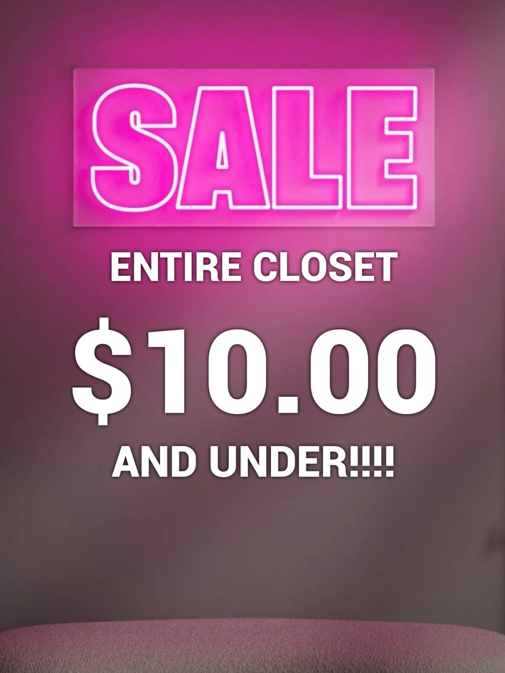 Huge Closet Sale!